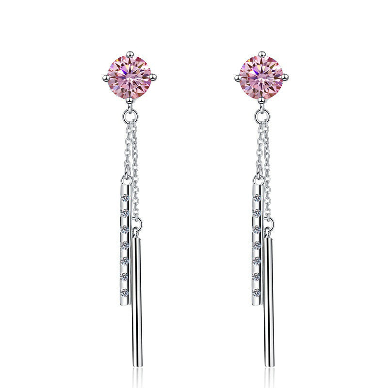 Damen Ohrstecker im modernen Design mit abnehmbaren Glitzerstäben Shop Nory