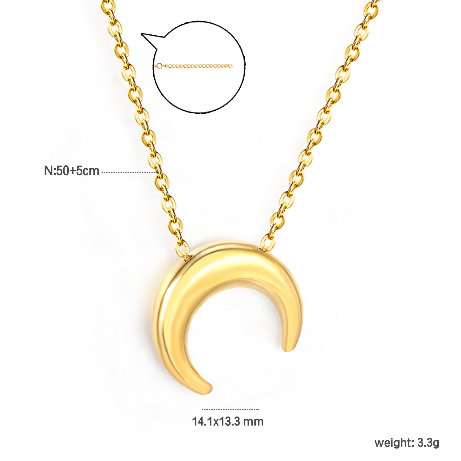 Damen elegante Halskette mit funkelndem Zirkonia-Anhänger Shop Nory