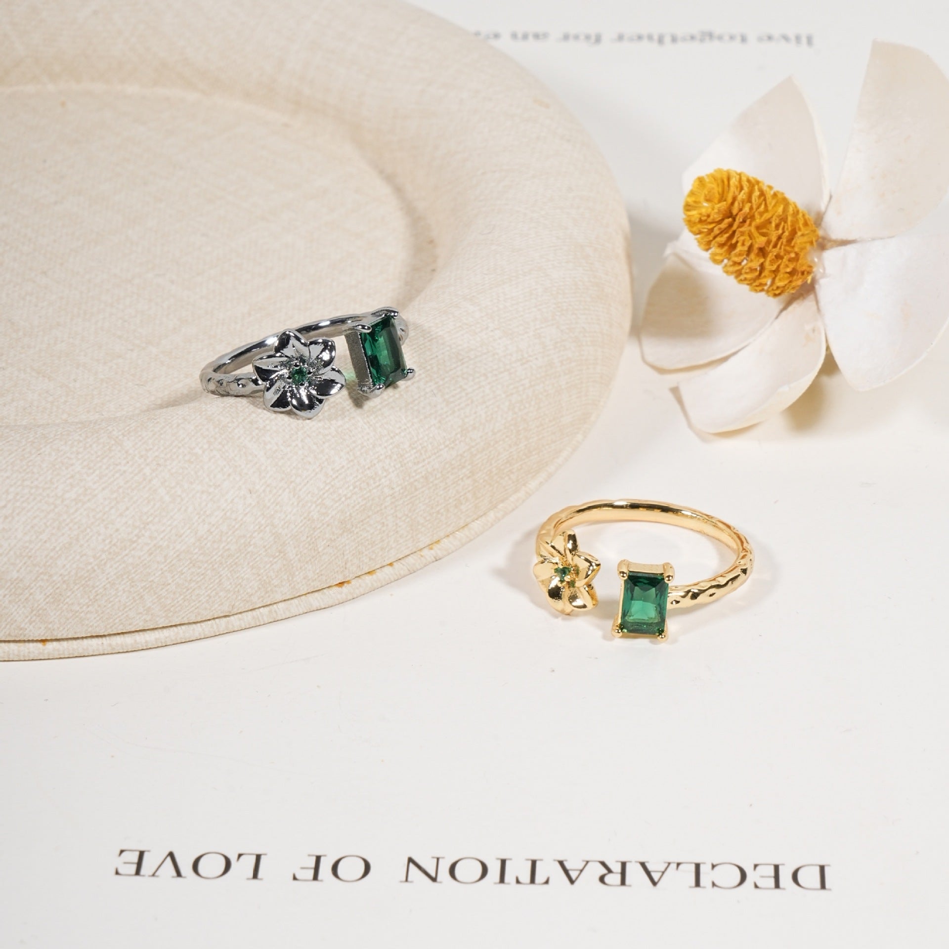 Damen eleganter Ring mit bunten Akzenten Shop Nory