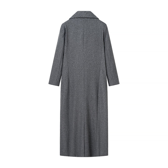 Damen Taillierter Longline-Cape-Mantel aus Wollmix mit überfallendem Cape-Detail Shop Nory