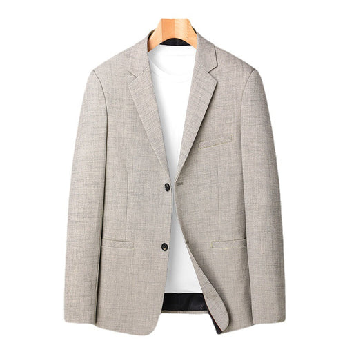 Herren Sakko im Leinen-Look mit schmaler Silhouette und Knopfverschluss Shop Nory
