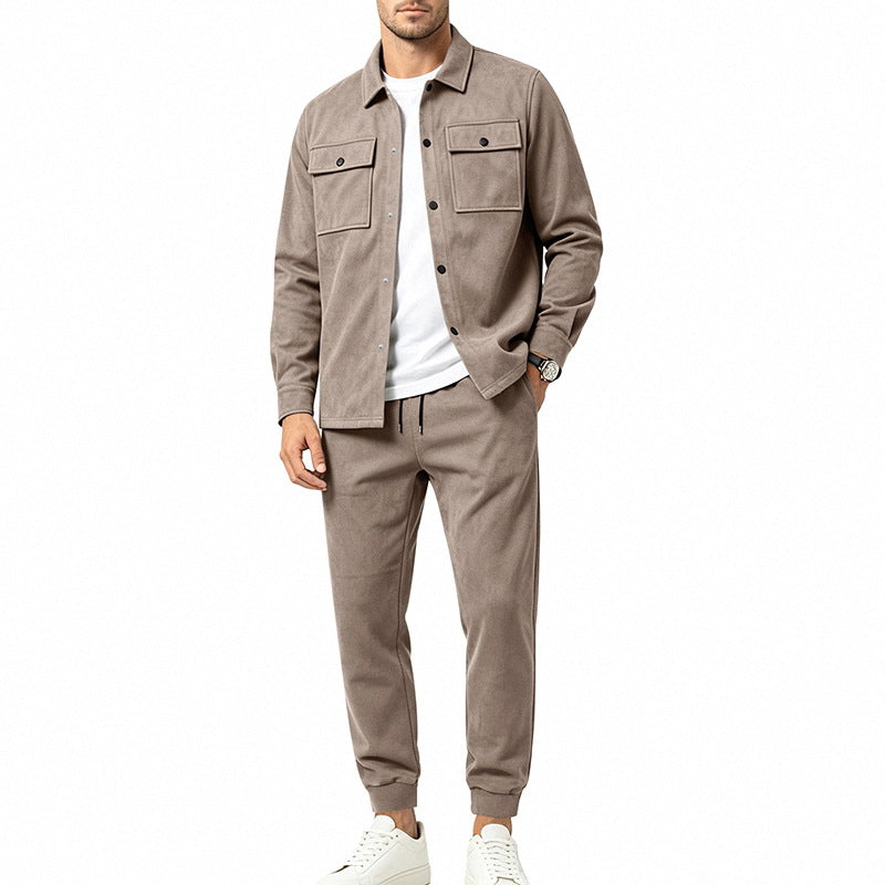 Herren Overshirt- und Jogginghose-Set aus weichem Baumwollmix Shop Nory