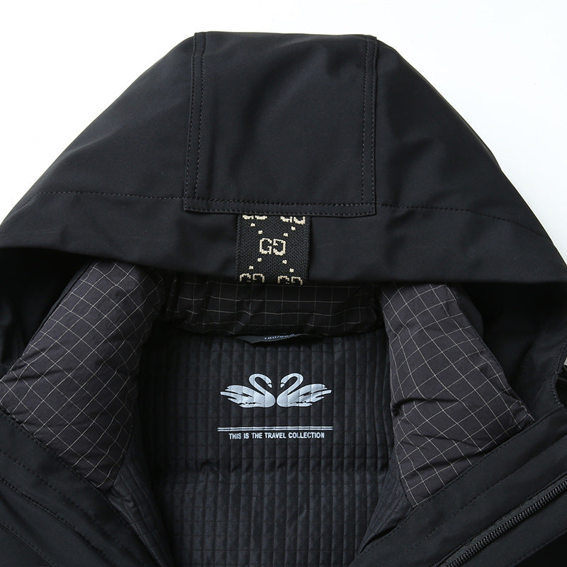 Herren Softshell-Parka mit gesteppter Thermofütterung und Kapuze Shop Nory