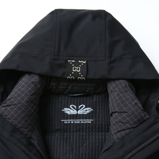 Herren Softshell-Parka mit gesteppter Thermofütterung und Kapuze Shop Nory
