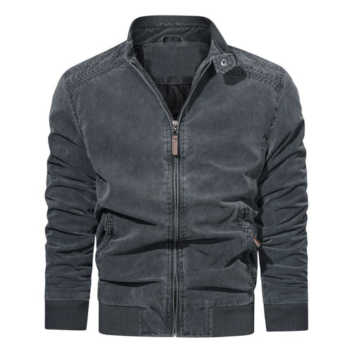 Herren Modische Bomberjacke mit Reißverschluss und feinen Details Shop Nory