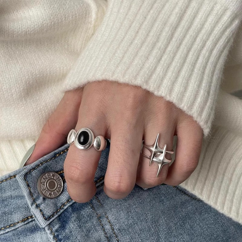 Damen Offener Ring mit einzigartigem Spikes-Design Shop Nory