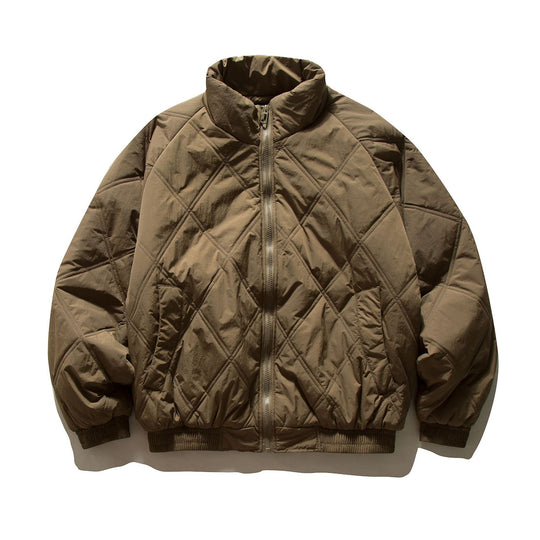 Unisex Boxy‑Steppblouson mit Diamantsteppung und hohem Funnelkragen Shop Nory