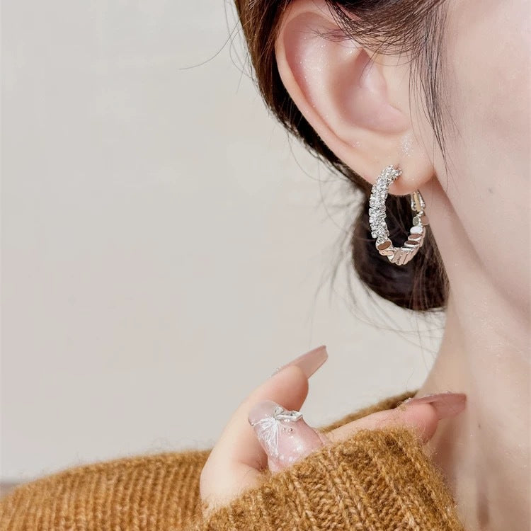 Damen Ohrringe mit funkelndem Kristall-Design Shop Nory