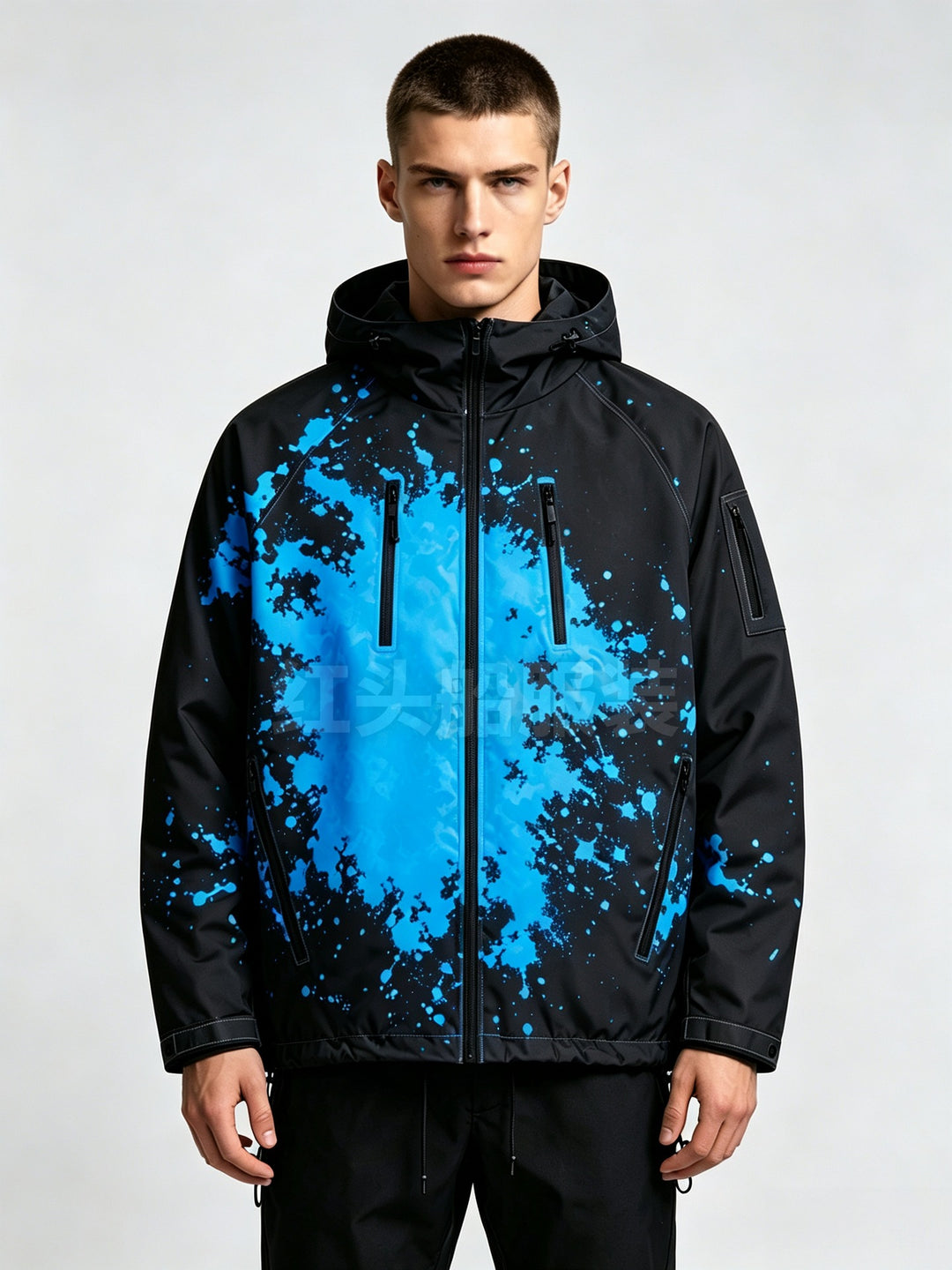 Herren Sportliche Jacke mit hoher Funktionalität und buntem Druck