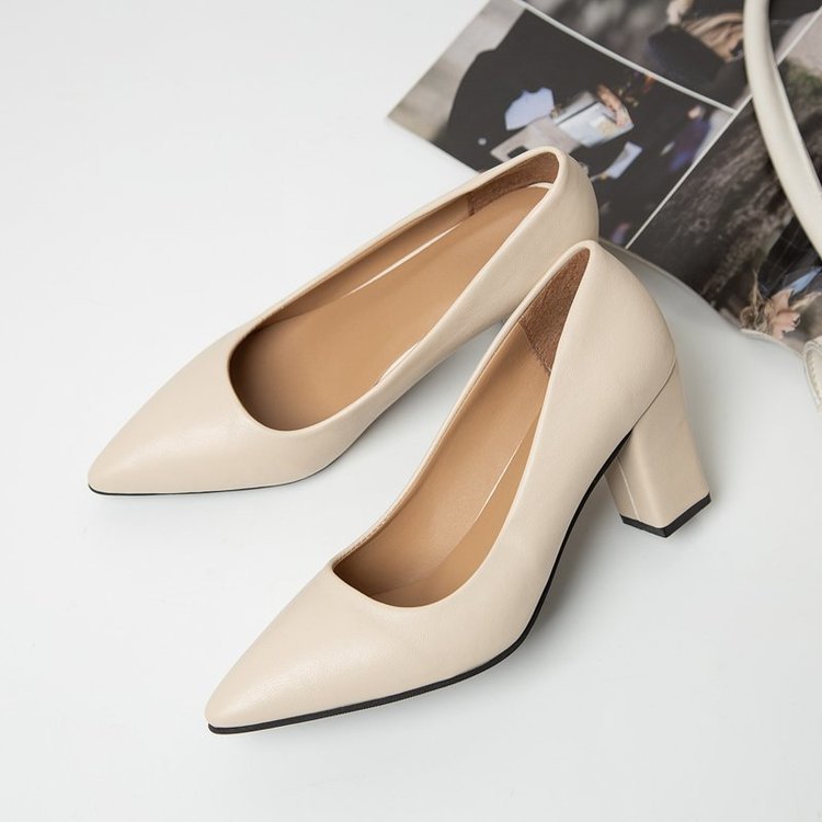 Damen elegante Pumps mit blockierendem Absatz Shopnory