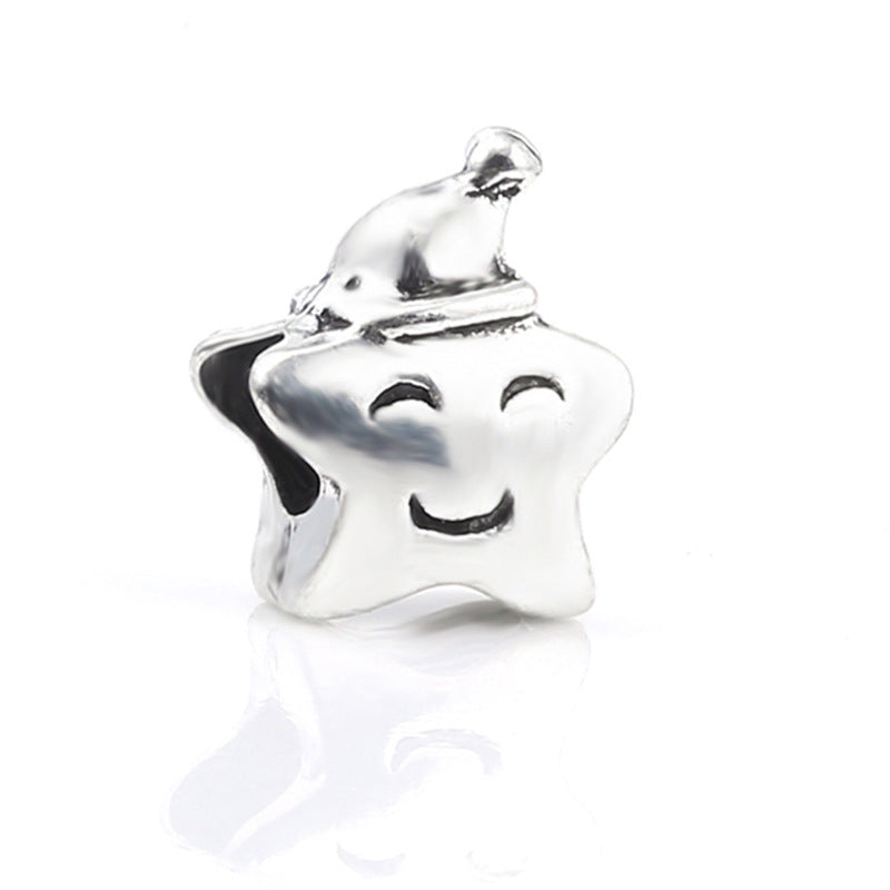 Facettierter Kristall-Charme Perlenanhänger Für Charm-Armband mit Zirkonia-Einfassung