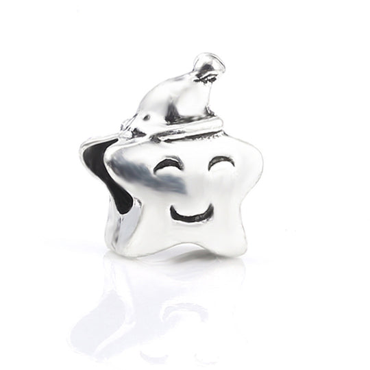 Facettierter Kristall-Charme Perlenanhänger Für Charm-Armband mit Zirkonia-Einfassung