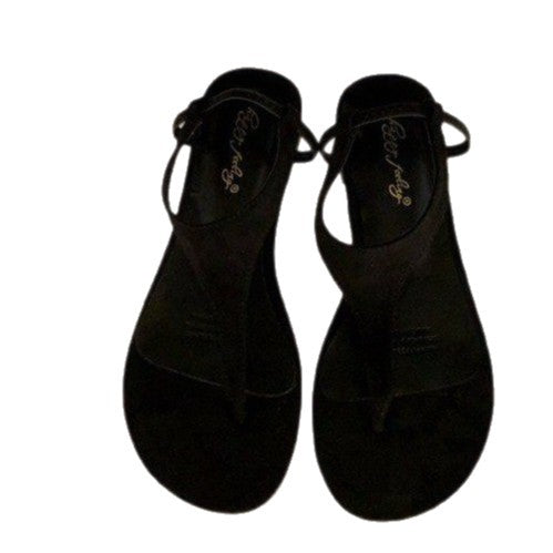 Damen Zehentrenner-Sandalen mit verstellbarem Riemen und rutschfester Sohle