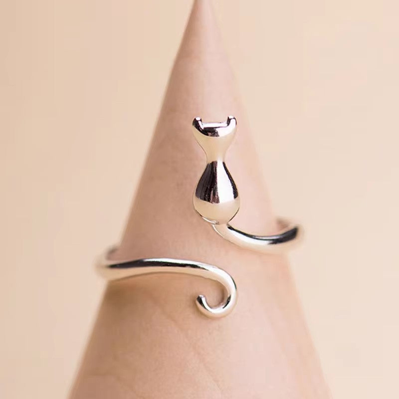 Damenring mit katzeninspirierter Form Shop Nory