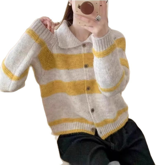 Damen Gemusterte Strickjacke Shop Nory