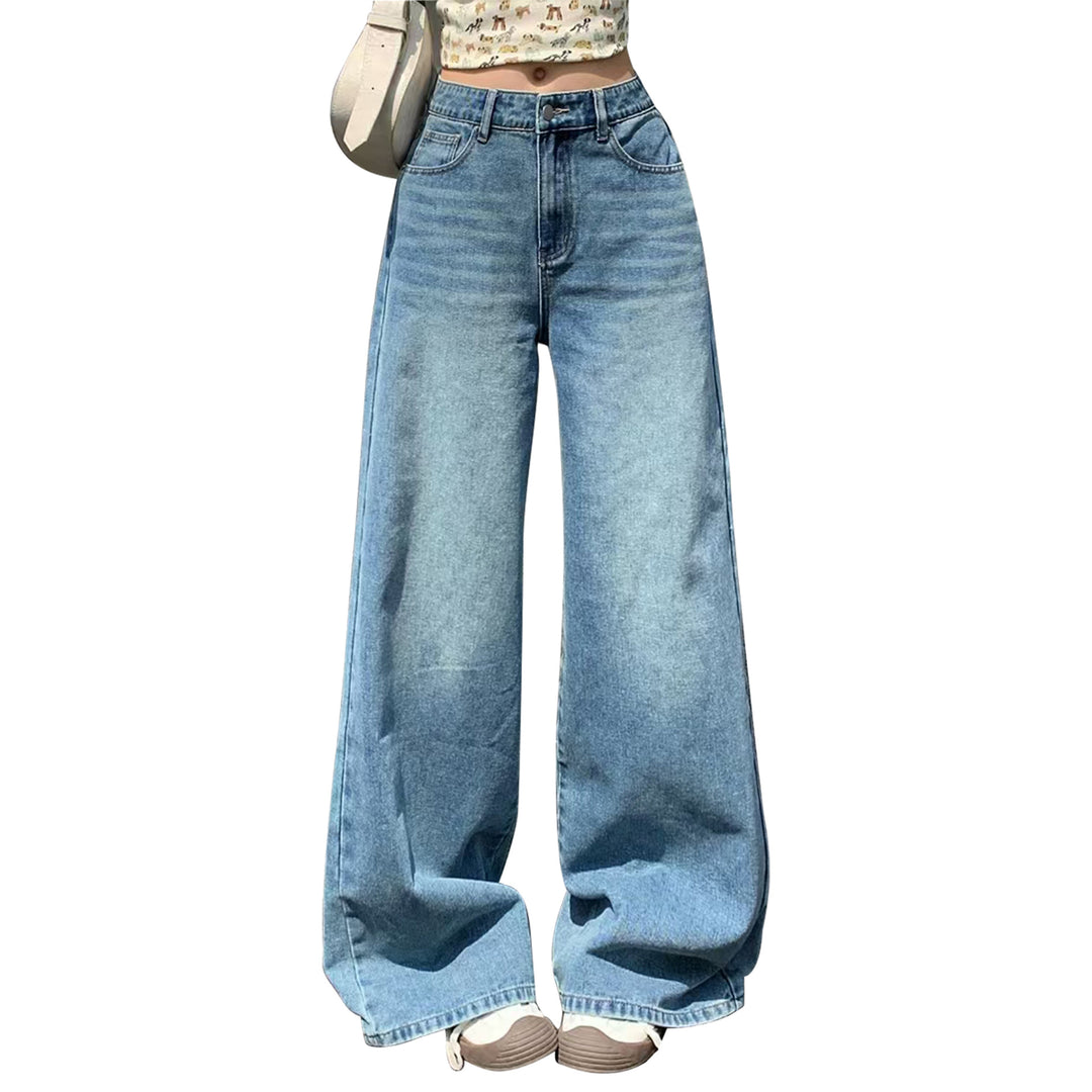 Damen Extraweite High-Waist Palazzo-Jeans aus Denim Shop Nory