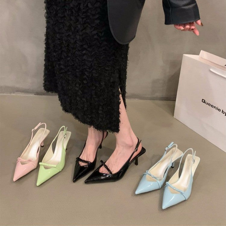 Damen Slingback-Pumps mit spitzem Design und elegantem Absatz
