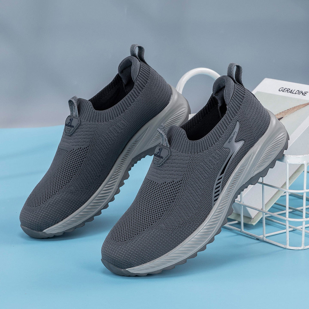 Damen Atmungsaktive Slip-On Sneakers mit dämpfender Sohle Shopnory