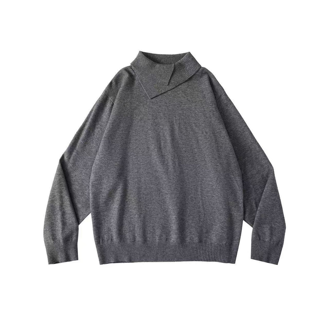 Damen Modischer Grobstrickpullover mit hohem Kragen Shop Nory