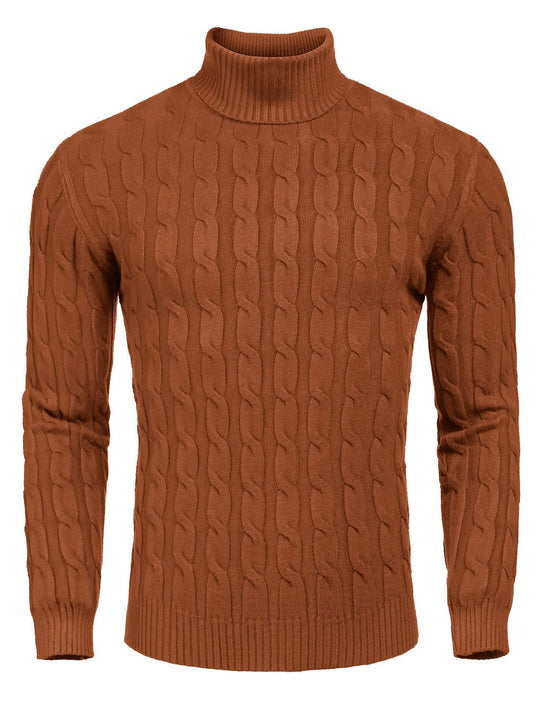 Herren Feinstrickpullover mit hohem Kragen