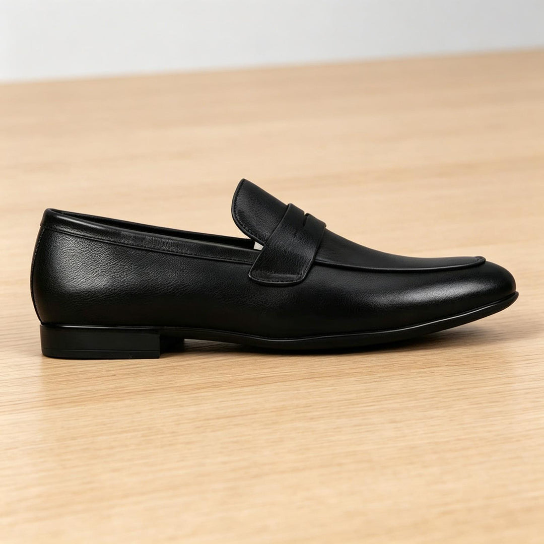Herren Elegante Lederschlüpfschuhe Shop Nory
