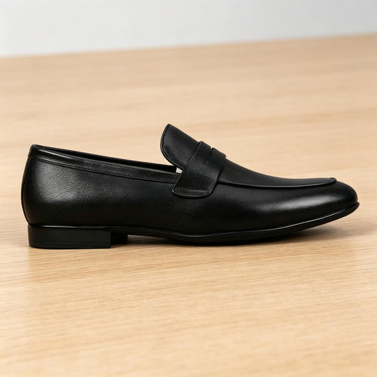 Herren Elegante Lederschlüpfschuhe Shop Nory