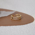 Damen Offener Ring mit funkelndem Kristallbesatz Shop Nory