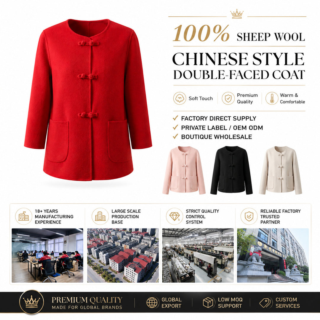 Damen Kaschmir-Mantel mit elegantem Schließe Shop Nory