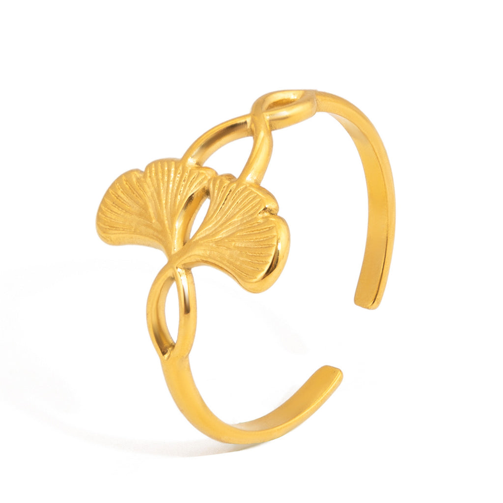 Damen Offenes Armband mit elegantem Ginkgo-Design Shop Nory