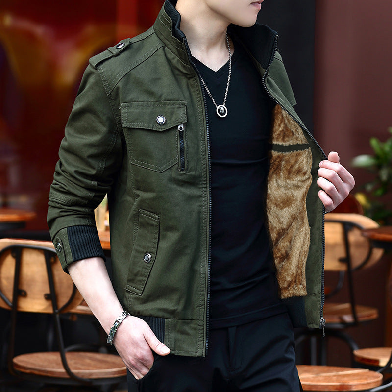 Herren Canvas-Fieldblouson Shop Nory
