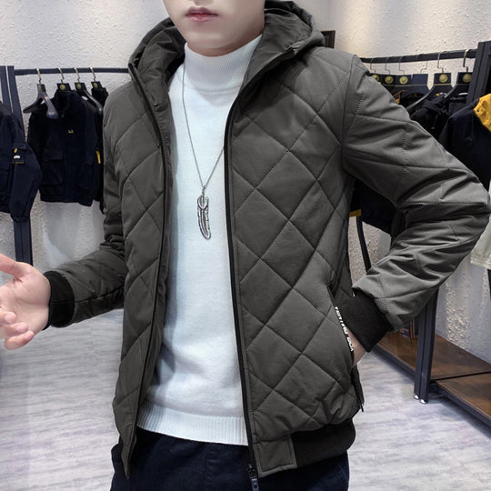 Herren Stepp-Kapuzenjacke im Slim-Fit mit Diamantsteppung und thermischer Isolierung Shop Nory