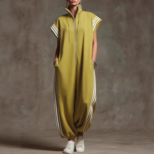 Damen Stylish Jumpsuit mit modernen Kontrasten Shopnory