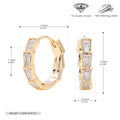 Damen Creolen mit funkelnden Zirkonsteinen aus 925 Sterling Silber Shop Nory