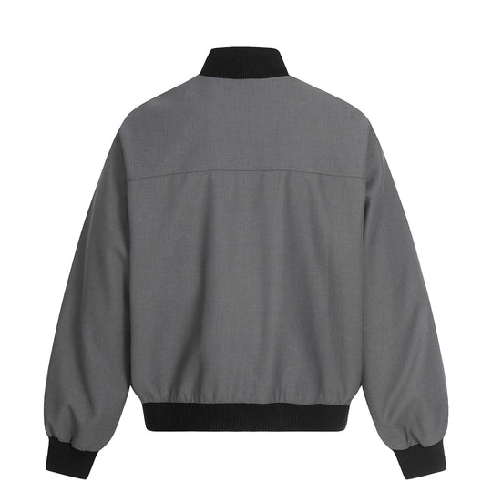 Unisex Kurze Boxy‑Bomberjacke mit verdeckter Reißverschluss‑Front und hohem Rippkragen Shop Nory