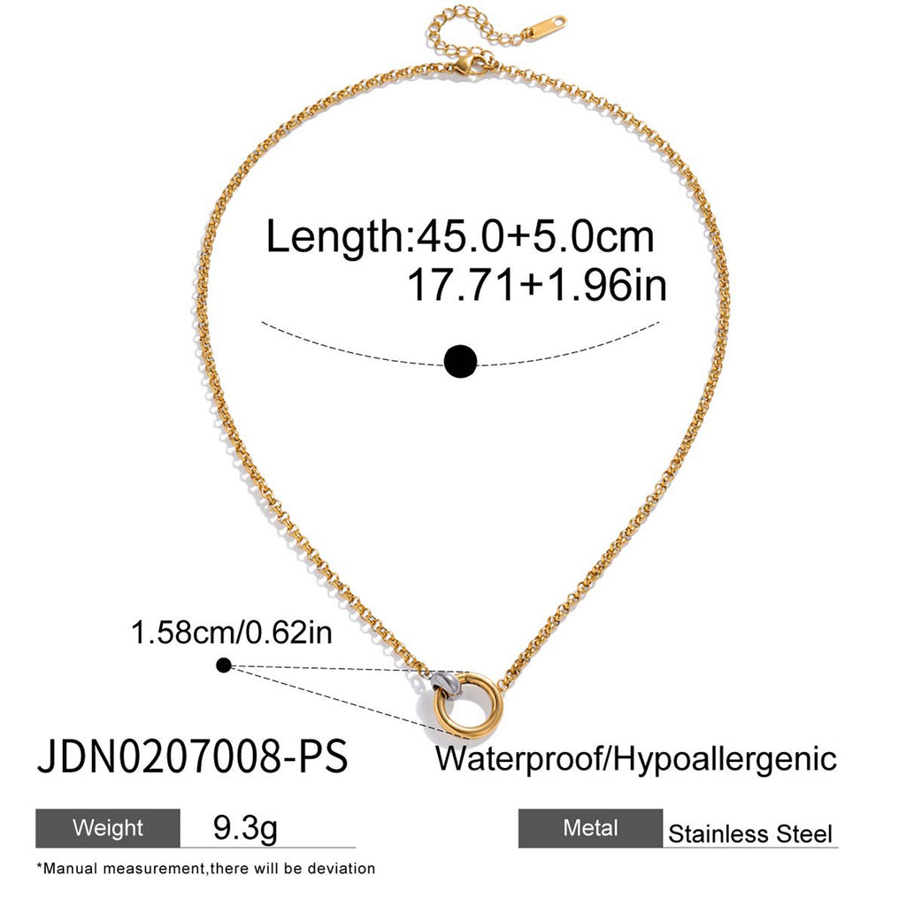 Damen Halskette mit einem verspielten Herzdesign aus hypoallergenem Edelstahl Shop Nory