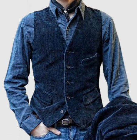 Herren Cordweste mit elegantem Schnitt