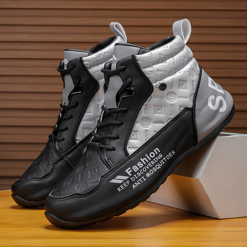 Damen Hohe Sneakers mit rutschfester Sohle und atmungsaktivem Obermaterial