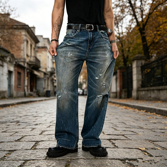 Herren Weite, Ripped Jeans Shop Nory