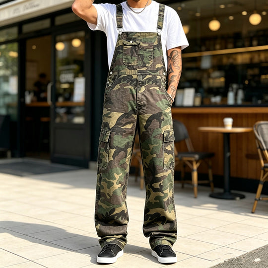 Herren Modische Camouflage Latzhose Shop Nory