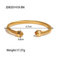 Damen Offenes Kettenarmband mit geschwungenem Design und stilvollen Akzenten Shop Nory
