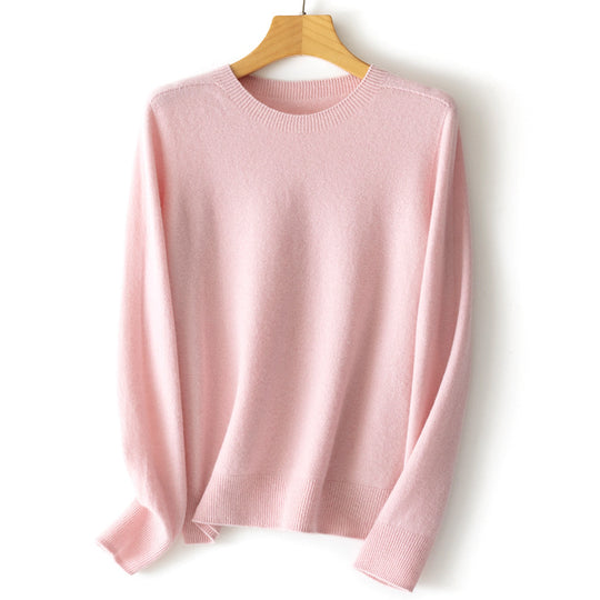 Damen Kaschmir-Mix Rundhalspullover mit Oversize-Schnitt Shop Nory
