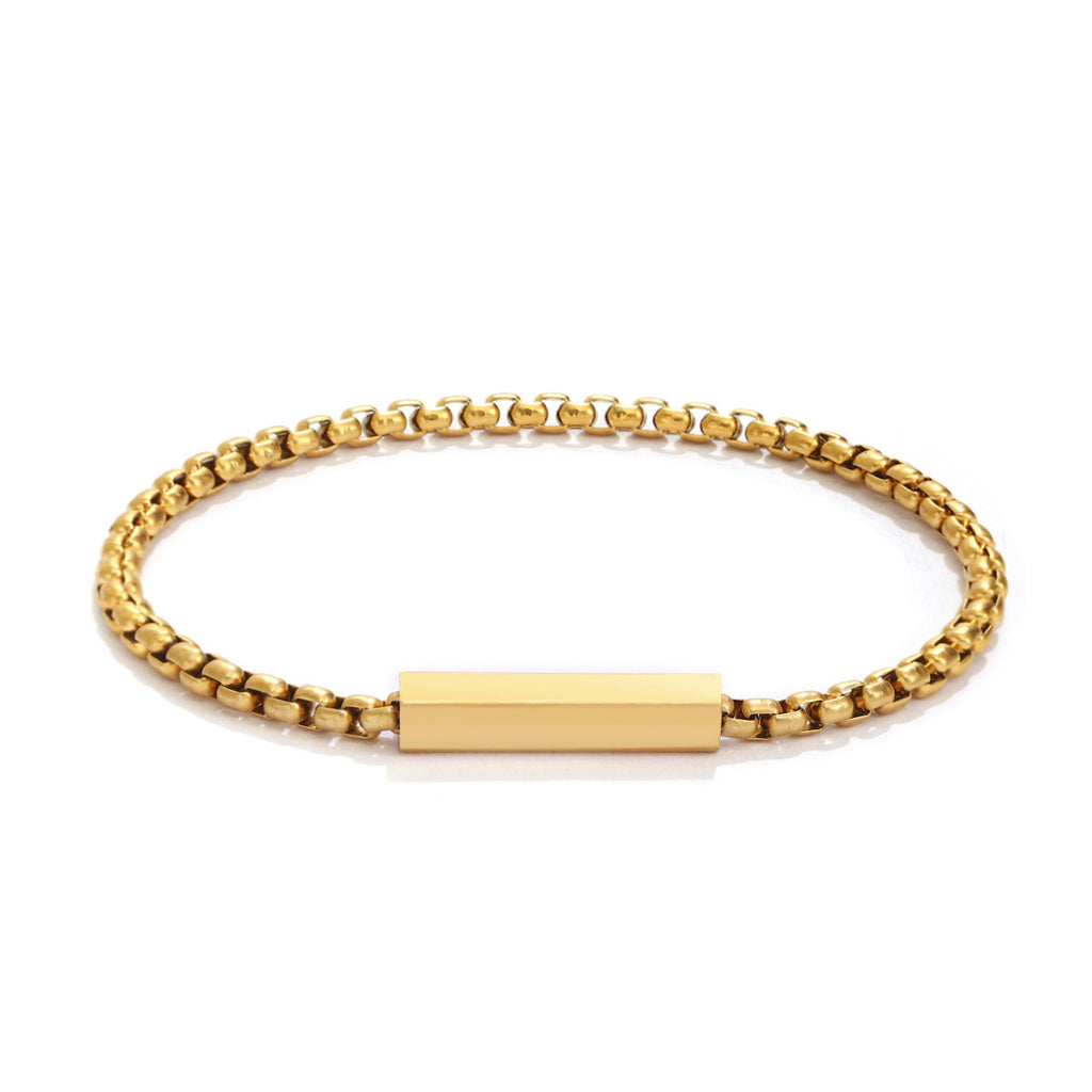 Damen Gliederarmband mit personalisierbarem Plättchen Shop Nory