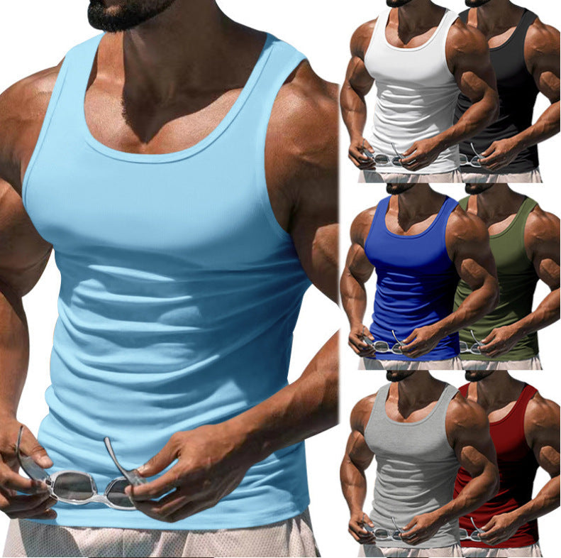 Herren Atmungsaktives Sport-Tanktop mit körperbetontem Schnitt