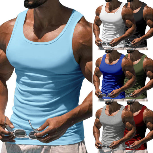 Herren Atmungsaktives Sport-Tanktop mit körperbetontem Schnitt