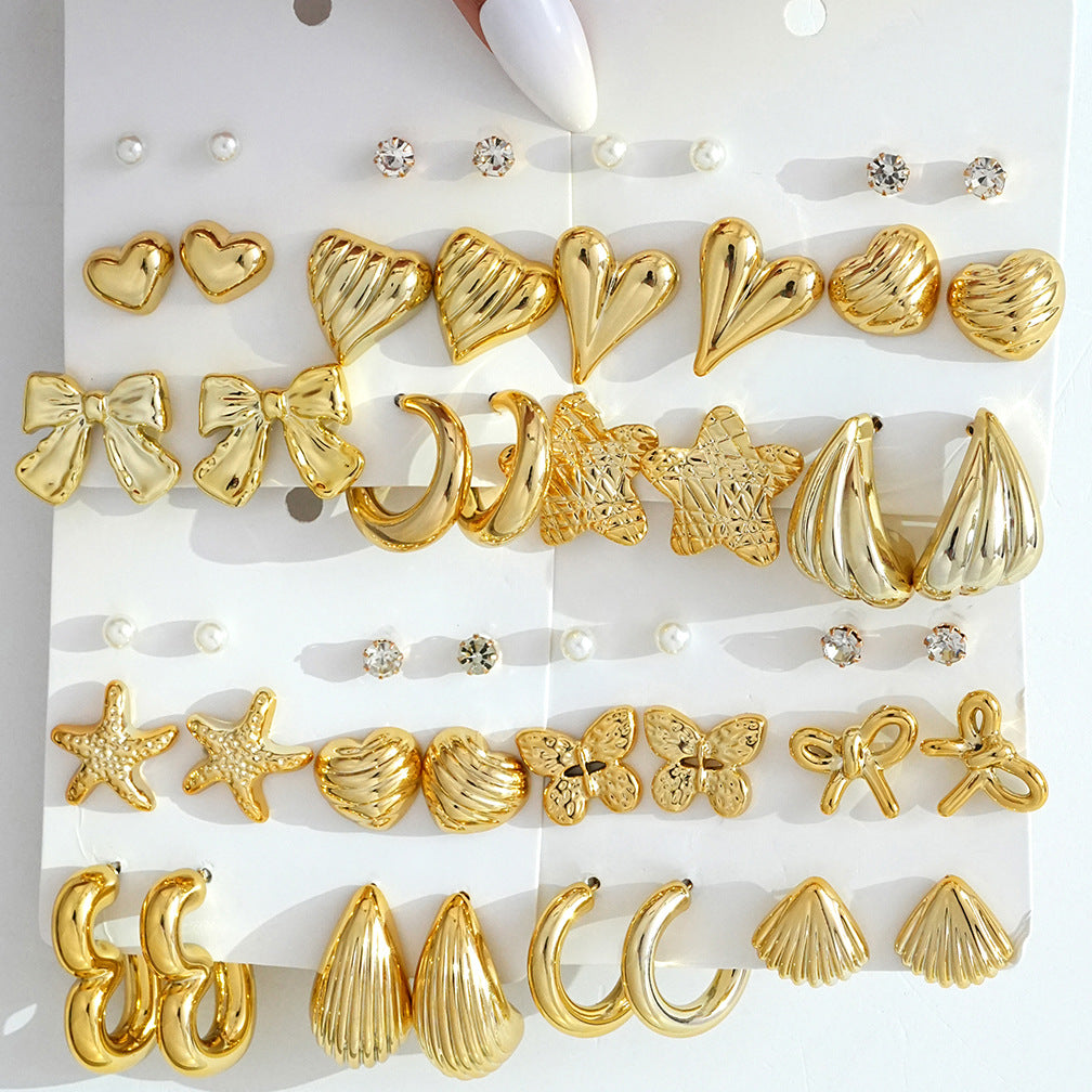Damen Ohrstecker Set mit modernen, stilvollen Designs Shop Nory