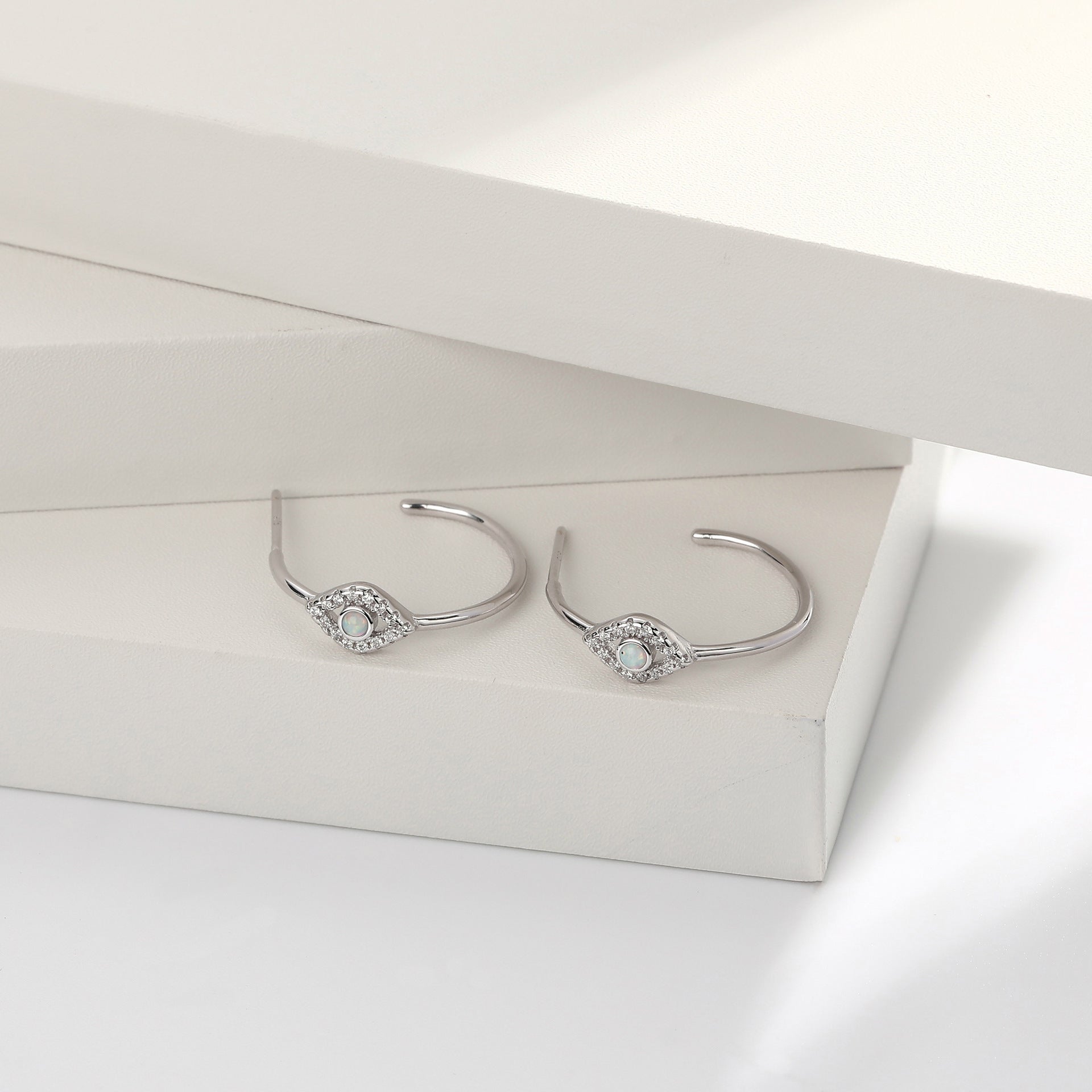 Damen Ohrstecker mit Zirkon und hochwertigem 925 Sterling Silber Shop Nory