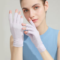 Halbfinger (atmungsaktives Mesh) lavendelviolett MJ04