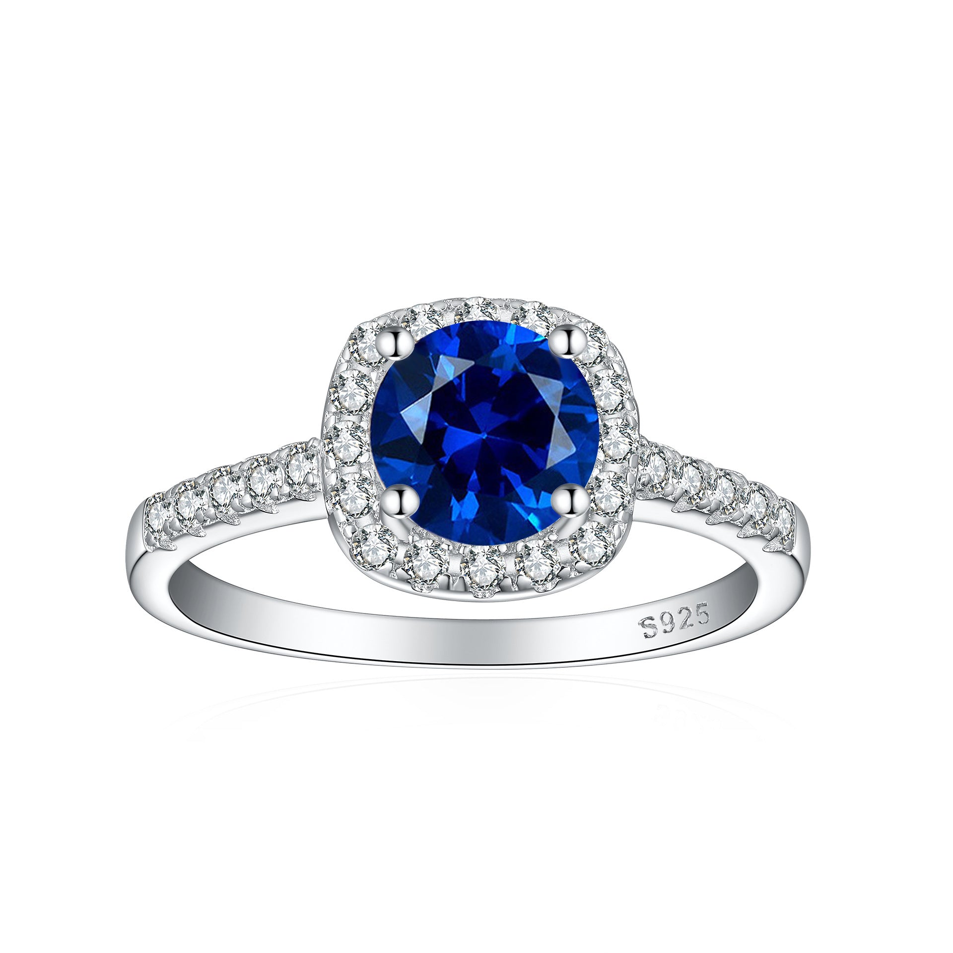 Damen Ring mit funkelndem pinkem Hauptstein und eleganten Zirkonia-Details Shop Nory