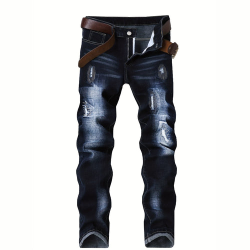 Herren Elegante Slim-Fit Jeans mit modischen Waschungseffekten Shop Nory