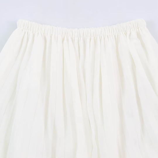 Damen Plissierter Maxi-Rock aus Chiffon mit elastischem Bund Shop Nory